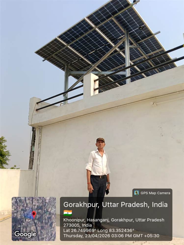 Live solar project installation 1